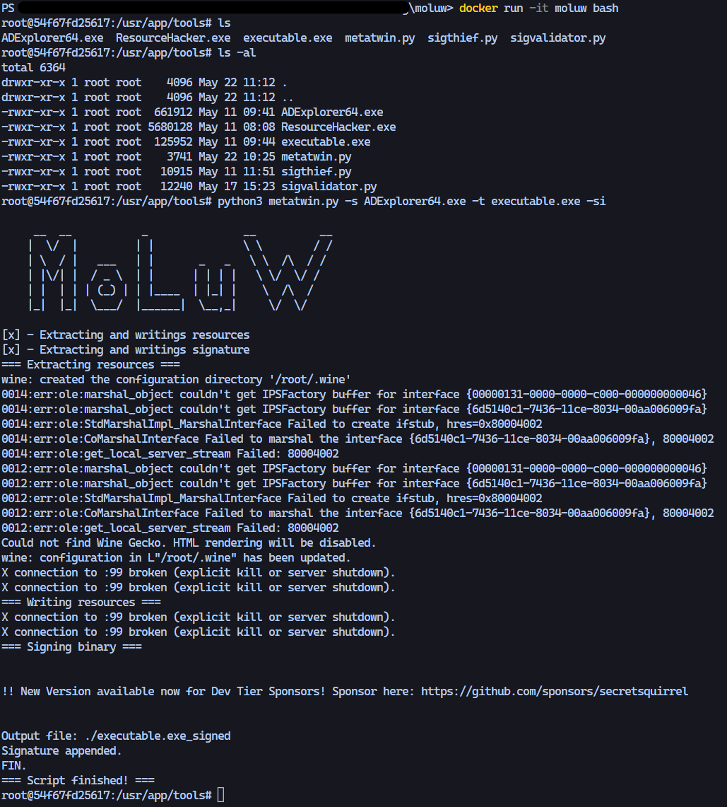Script running
